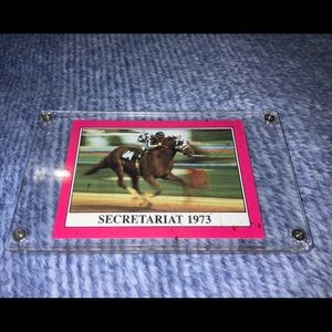 SECRETARTIAT trading card.  2 3/4 by 3 3/4 in.
